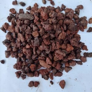 Scories rouges, différents calibres, sacs de 20 kg